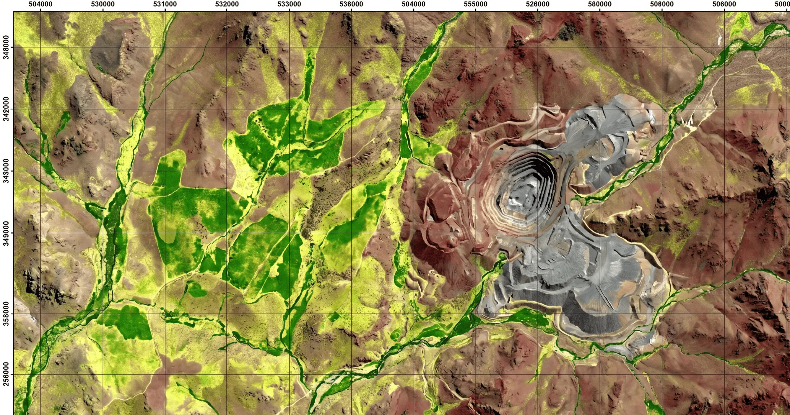 Vista previa detallada del mapa de cobertura vegetal